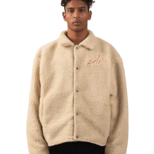 BEIGE SHERPA JACKET